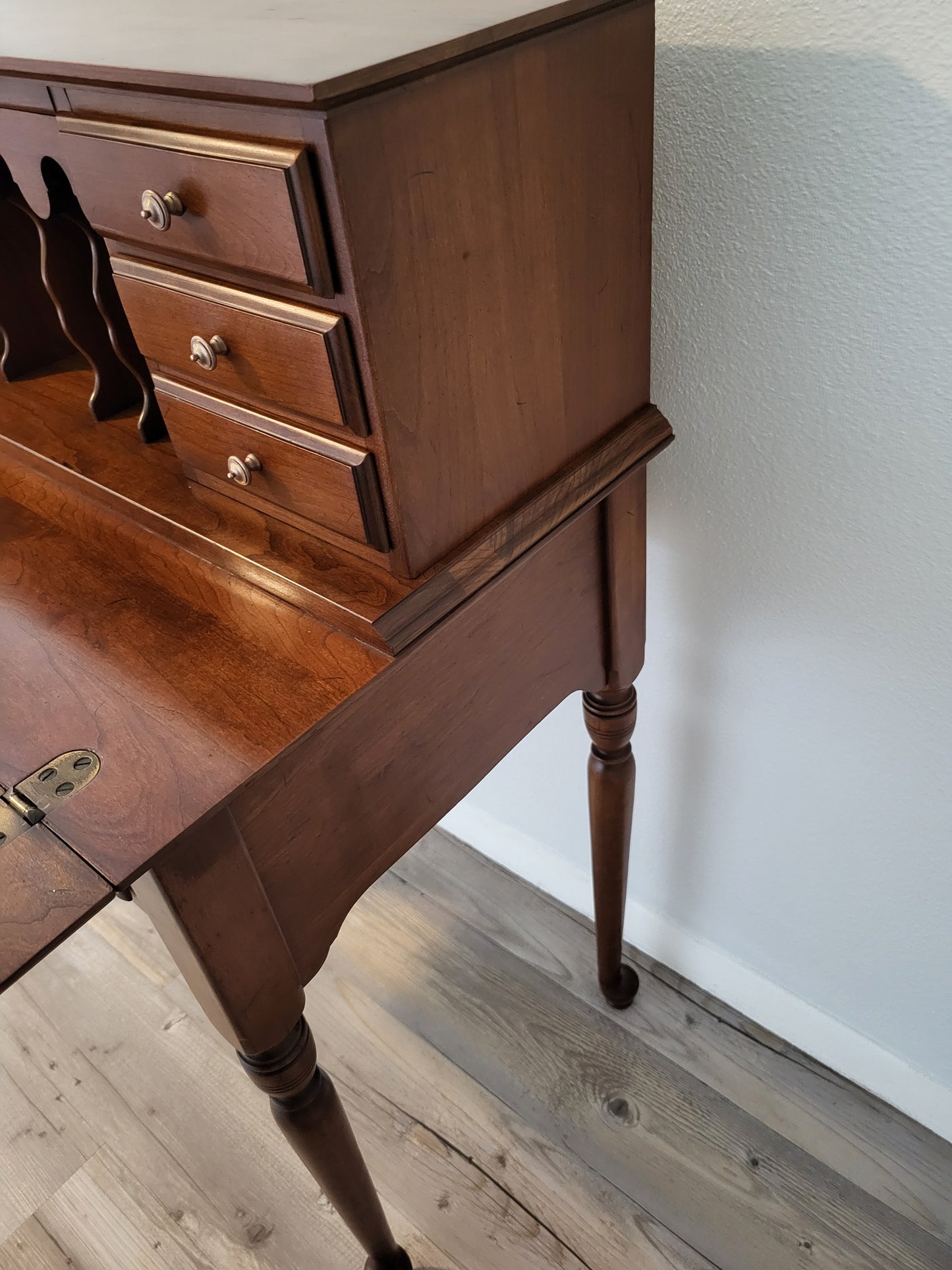 Ethan Allen American Traditional solid cherry writing desk