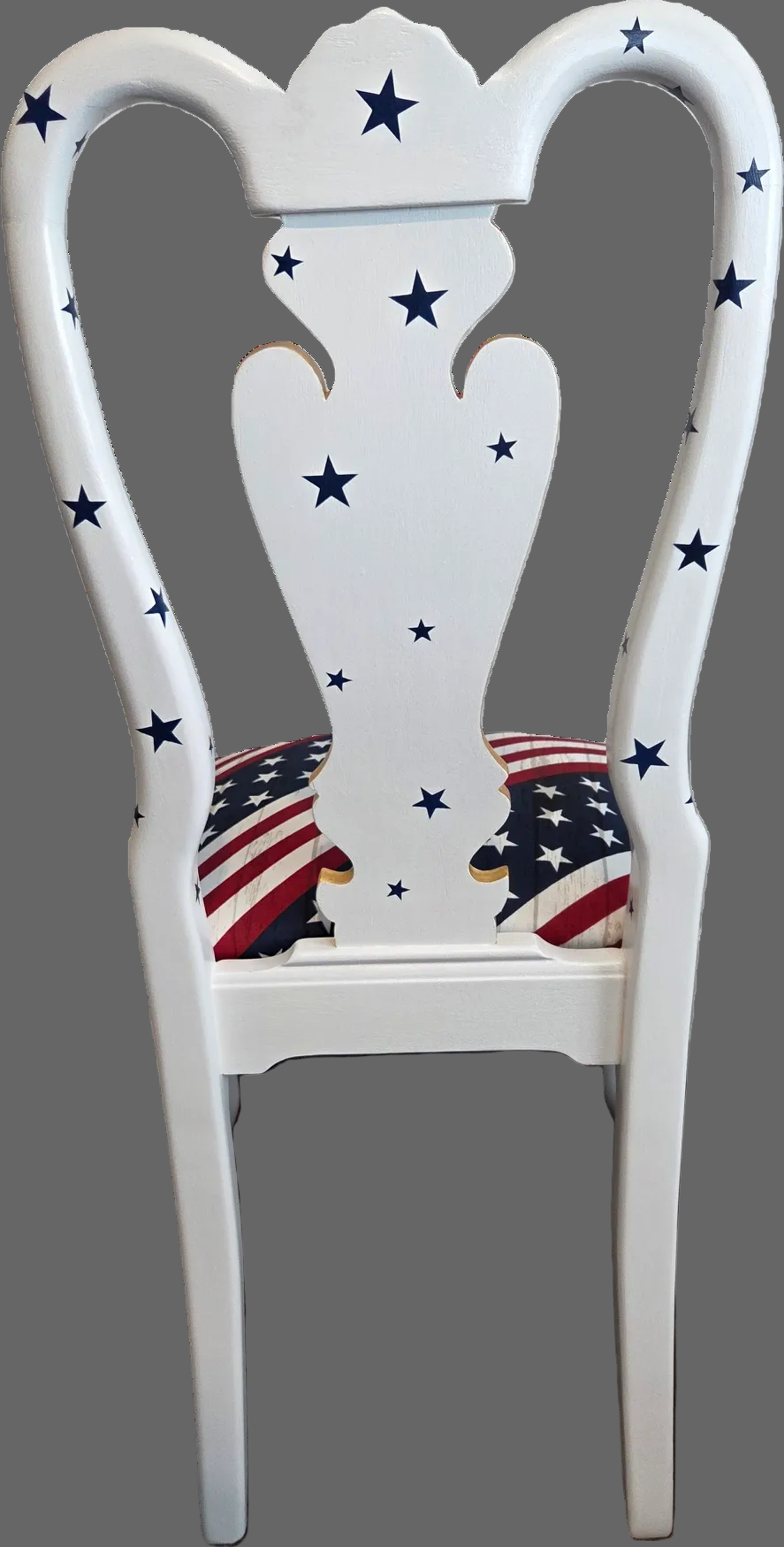 Patriotic Hand-Painted Dining Chair. Shipping included