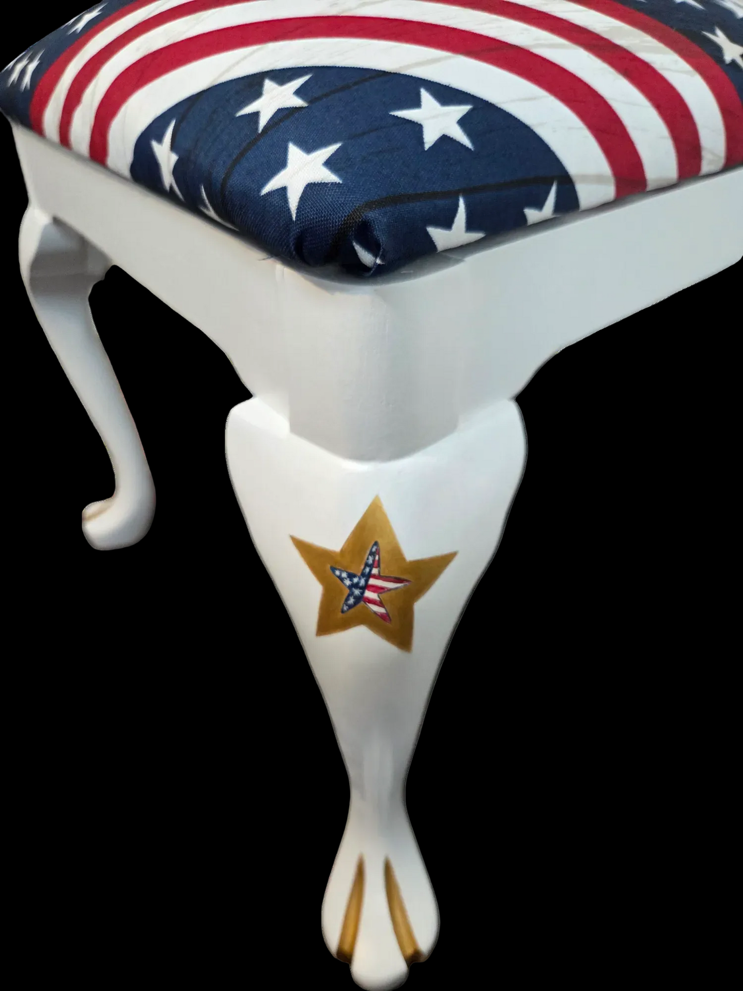 Patriotic Chair Hand-Painted Dining Chair. Shipping included