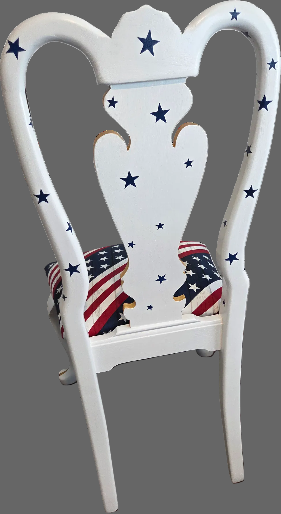 Patriotic Hand-Painted Dining Chair. Shipping included
