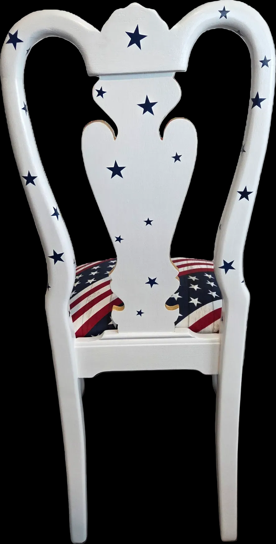 Patriotic Chair Hand-Painted Dining Chair. Shipping included